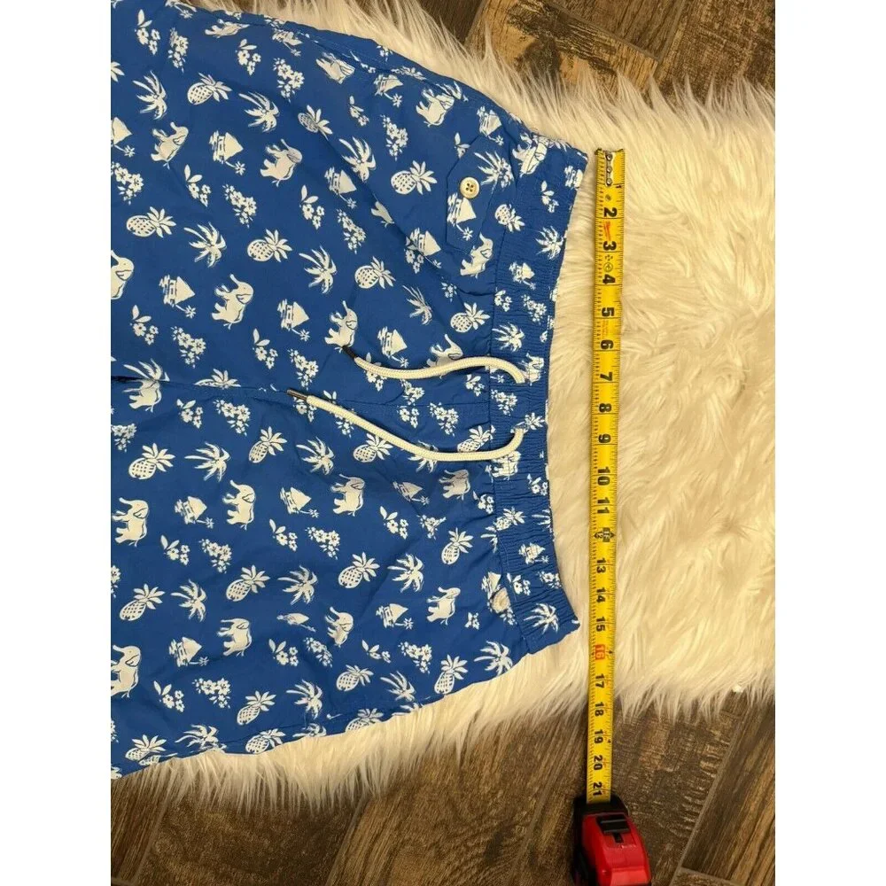 Polo Ralph Lauren‎ Size Large Vacation Theme Swimsuit Trunks Elephant Pineapple